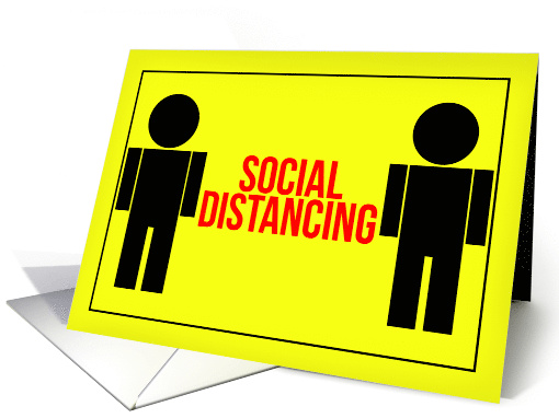 Social Distancing Coronavirus Men I Miss Hanging Out With You card