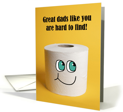 Happy Father's Day Dad Toilet Paper Coronavirus Humor card (1607428)