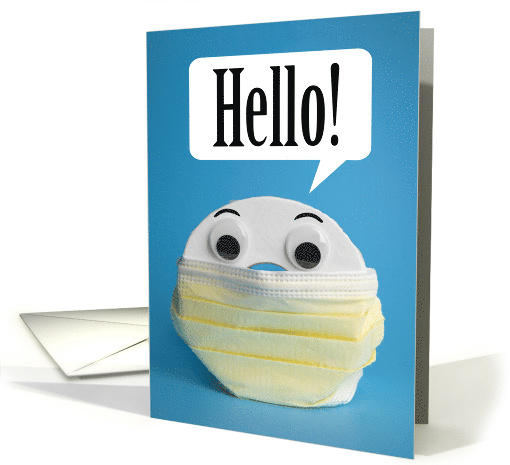 Hello Toilet Paper Face Mask Social Distancing Coronavirus Humor card