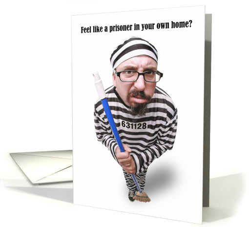 Thinking of You Funny Prisoner Coronavirus Lockdown Humor card