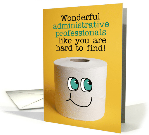 Happy Admin Pro Day Funny Coronavirus TP Shortage Humor card (1608570)