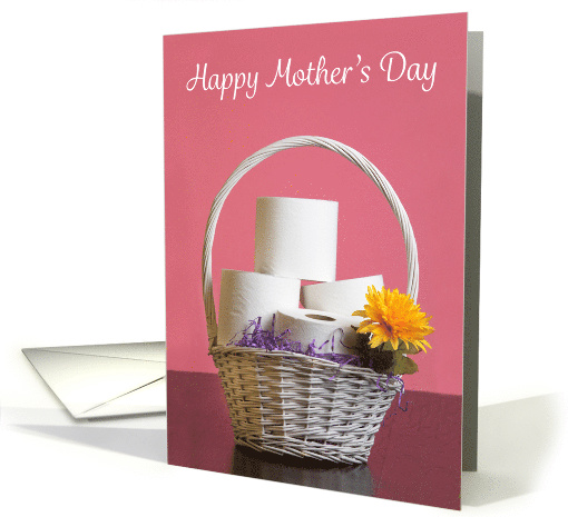 Happy Mother's Day Toilet Paper Basket Coronavirus Humor card