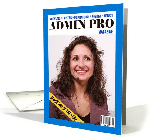 Happy Administrative Professionals Day Custom Magazine Cover card
