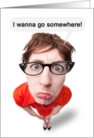 Missing You Mad Sulking Woman Coronavirus Social Distancing Humor card