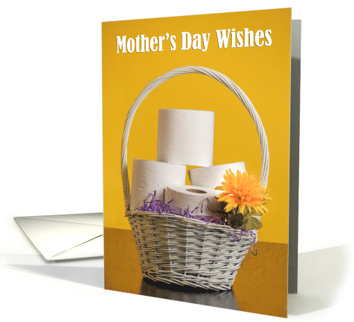 Happy Mother's Day Basket of Toilet Paper Coronavirus Humor card