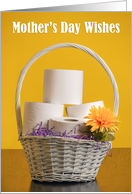 Happy Mother’s Day Basket of Toilet Paper Coronavirus Humor card