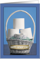 Happy Father’s Day Toilet Paper Basket Coronavirus Humor card