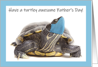 Happy Father’s Day Turtle in Face Mask Coronavirus Humor card