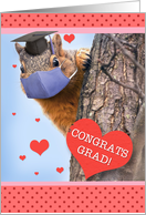 Congratulations Graduate Squirrel in Face Mask Coronavirus Humor card