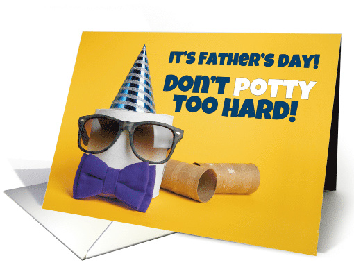 Happy Father's Day Toilet Paper Coronavirus Humor card (1617590)