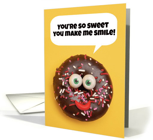 Donut Smile Love and Romance Humor card (1623542)