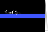 Thank You Police Simple Thin Blue Line card