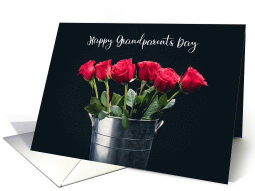 Happy Grandparents Day Red Roses card (1630256)