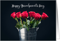 Happy Grandparents Day Red Roses card