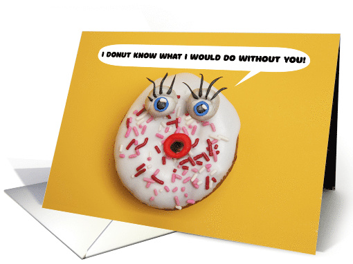 Happy Anniversary to Spouse Funny Donut Humor card (1630942)