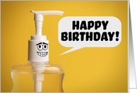 Happy Birthday Coronavirus Hand Santitzer Humor card