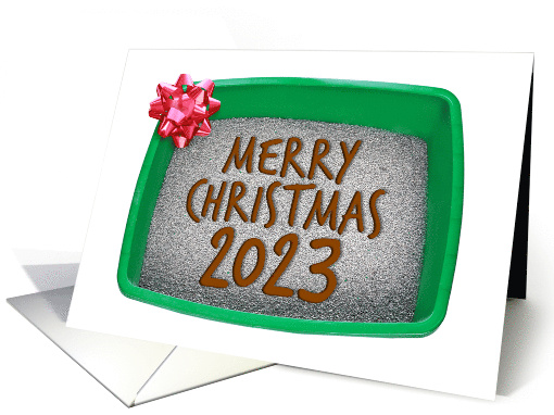 Merry Christmas 2022 Sarcastic Litter Box Humor card (1655806)