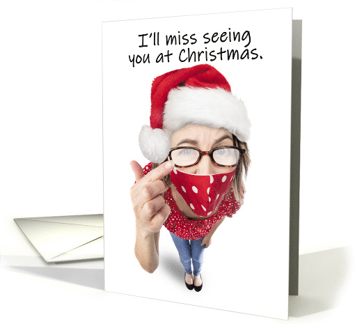 Merry Christmas I'll Miss Seeing You Foggy Glasses Face... (1659356)