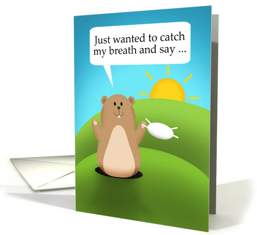 Happy Groundhog Day Pandemic Humor card (1663590)