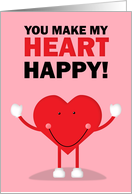 Happy Valentine’s Day Happy Heart Humor card