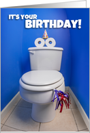Happy Birthday Toilet Potty Humor card