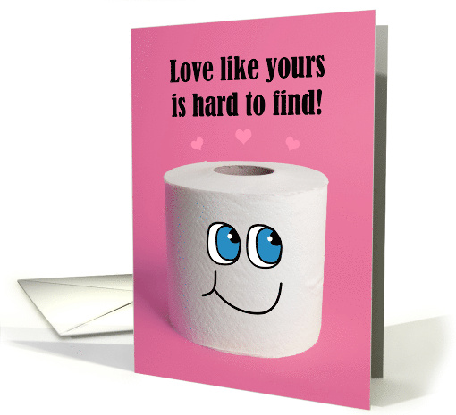 Happy Valentine's Day Toilet Paper Pandemic Humor card (1665792)