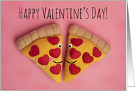 Happy Valentine’s Day Pizza Love Slices Humor card