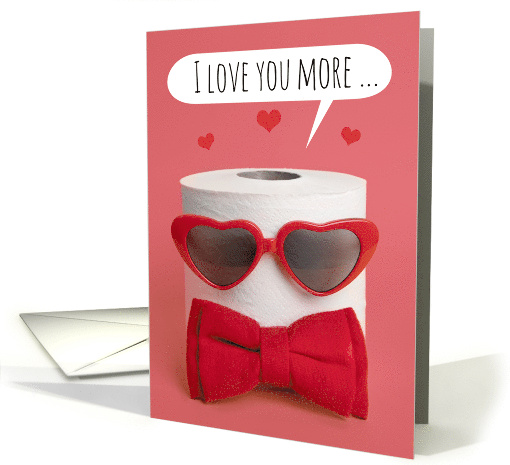 Happy Valentine's Day Toilet Paper Pandemic Humor card (1668034)