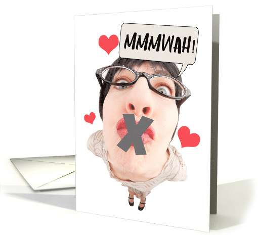Happy Valentine's Day No Kisses Pandemic Humor card (1668872)
