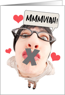 Happy Valentine’s Day No Kisses Pandemic Humor card