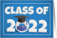 Class of 2022 Graduation Toilet Paper in Face Mask Humor card