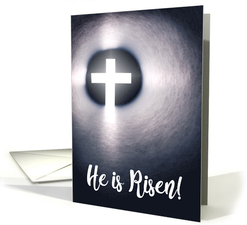 Happy Easter He Is Risen Cross card (1670538)
