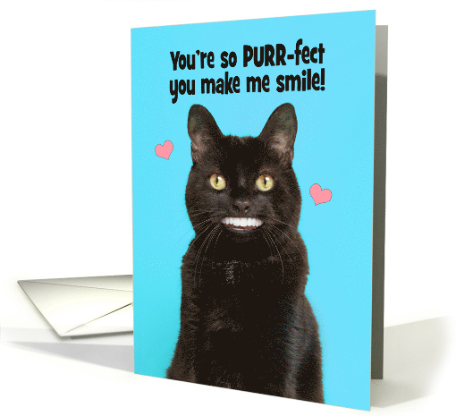 Happy Birthday Funny Cat Smiling With Big Teeth Humor card (1672796)