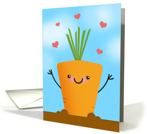 Thinking of You I Care About You Love Carrot Humor card (1673794)