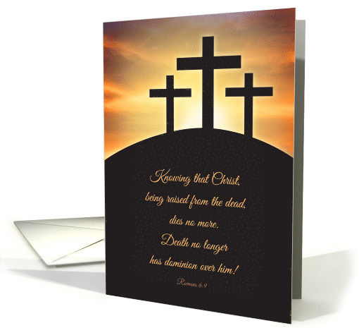 Happy Easter Three Crosses on Calvary card (1675818)