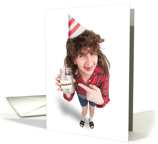 Happy Birthday Redneck Woman With Moonshine Humor card (1677054)