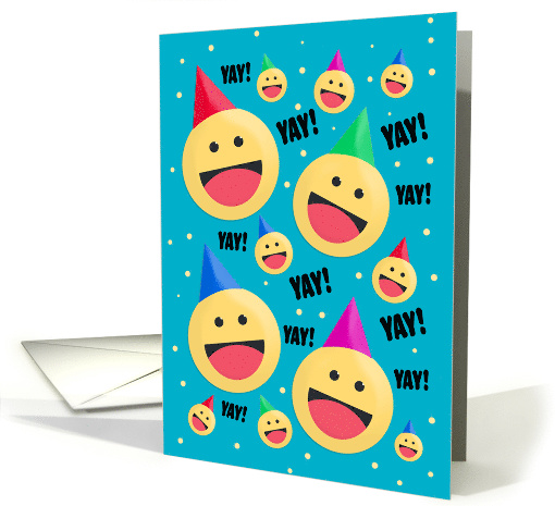 Congratulations For Anyone Happy Emoji Faces card (1678168)