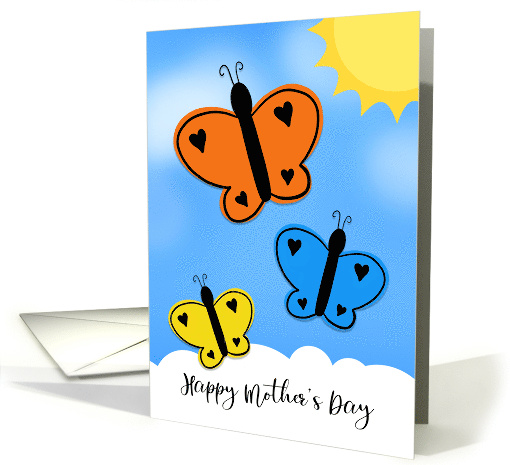 Happy Mother's Day Illustrated Butterflies card (1680142)