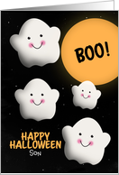 Son Happy Halloween Happy Ghosts in Full Moon card