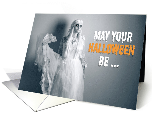 Happy Halloween Spooky Female Ghost card (1694684)
