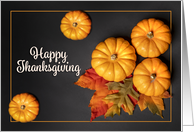 Happy Thanksgiving For Anyone Gourds and Leaves Photograph card