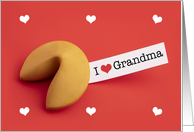 Happy Valentine’s Day Grandma Fortune Cookie card