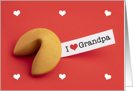 Happy Valentine’s Day I Love Grandpa Fortune Cookie card