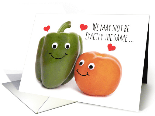 Happy Anniversary Pepper and Tomato Couple Love Humor card (1724262)