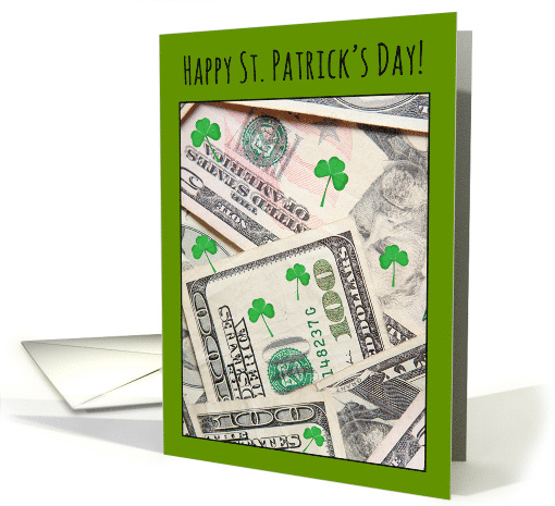 Happy St Patricks Day For Anyone Money Card Humor card (1724542)
