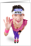 Happy April Fools Day Silly Woman Humor card