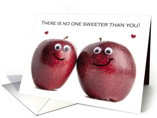 Happy Anniversary Spouse Sweet Apple Couple Humor card (1726930)