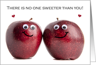 Happy Anniversary Spouse Sweet Apple Couple Humor card