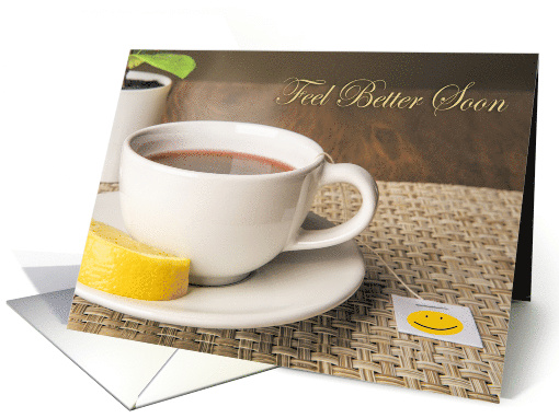 Get Well Soon For Anyone Cup of Hot Tea WIth Lemon card (1728316)