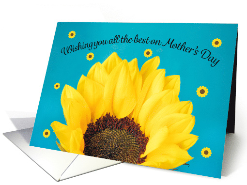 Happy Mother's Day Sunflower on Blue card (1730616)